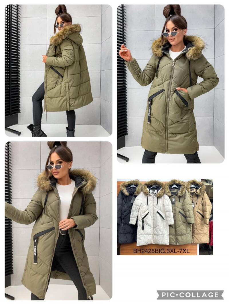 Plaszcze damkie Roz 3XL-7XL, 1 Kolor Paczka 5 szt